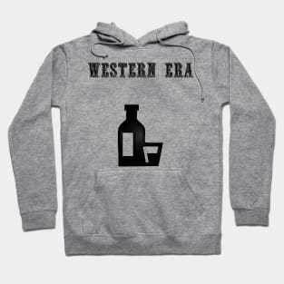 Western Era - Whiskey Bottle and Glass Hoodie